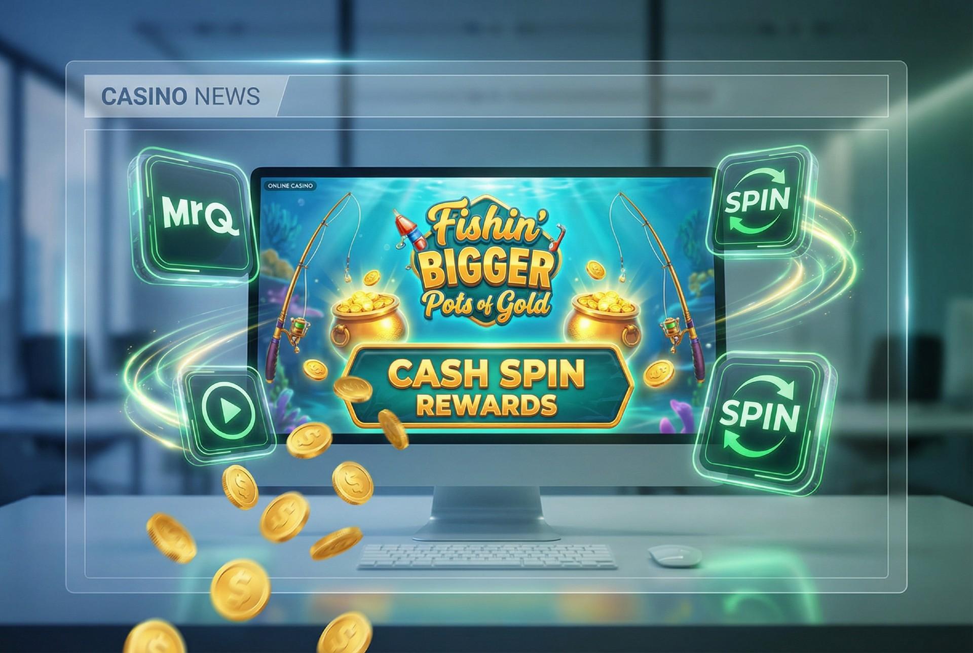 MrQ Offers 300 Cash Spins on “Fishin’ BIGGER Pots of Gold