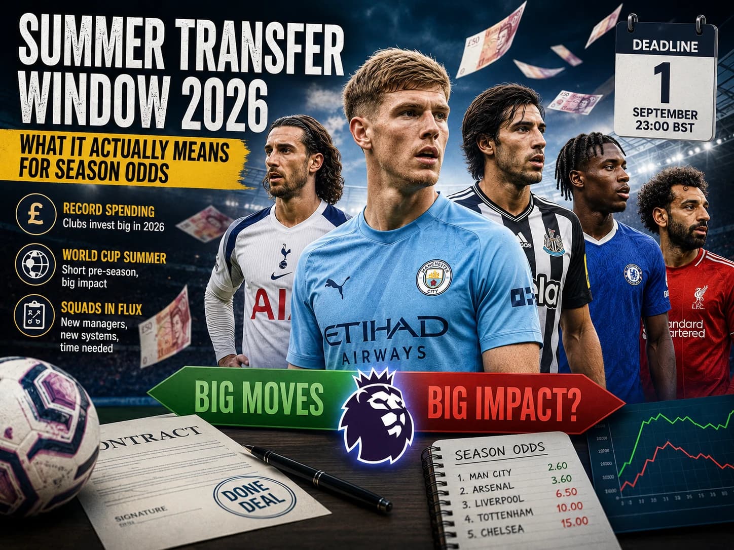 Sommer-Transferfenster 2026: Was es wirklich für die Saison-Quoten bedeutet